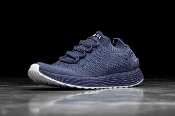 Men's Nobull Reflective Knit Running Shoes Navy | SG Z2032U